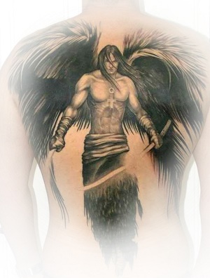 Тату (татуировка) Ангел: значение и эскизы женские и мужские