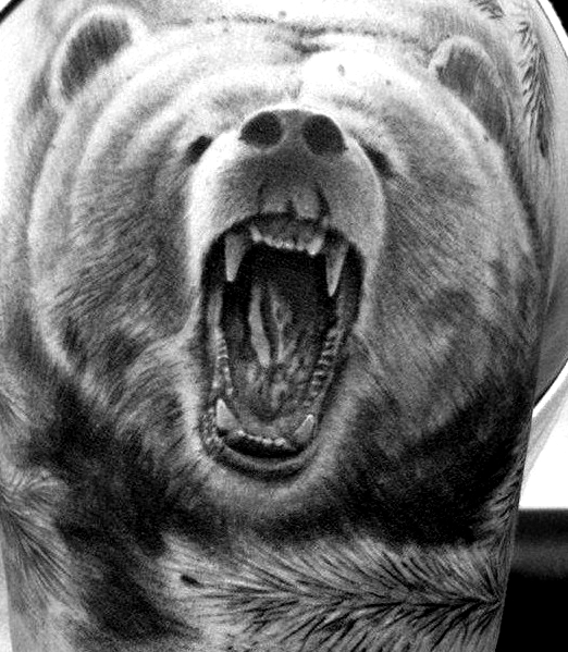 Тату медведь (98 фото) - значение татуировки, эскизы 