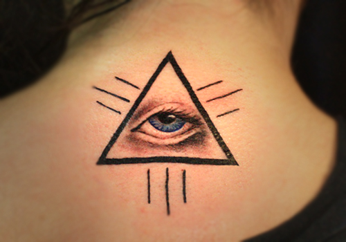 Татуировка в виде глаза