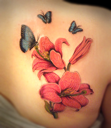 Тату лилия: значение цветков в татуировках и фото